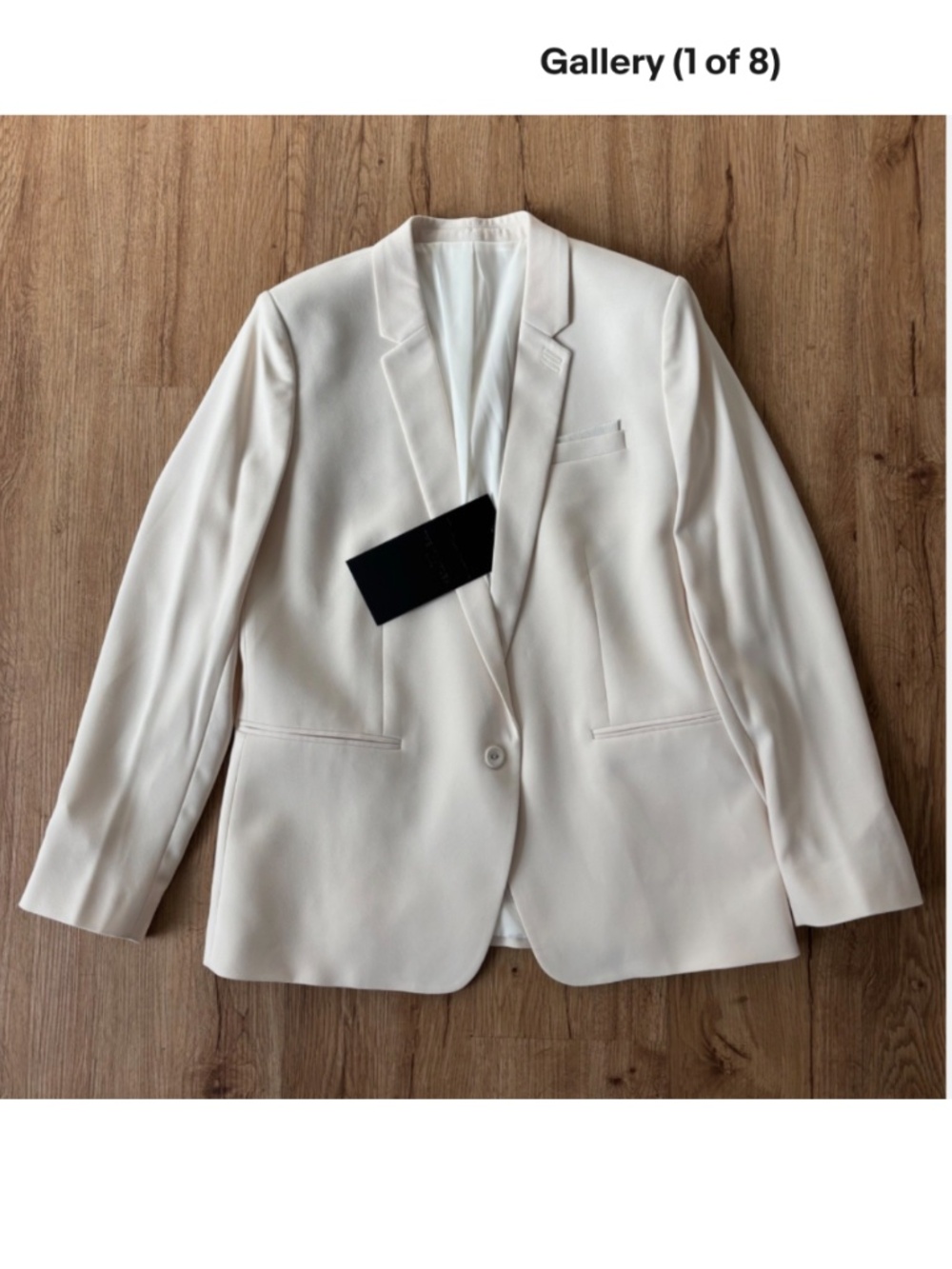 ★NWT Org. $375 The Kooples Blazer Ecru FR40★